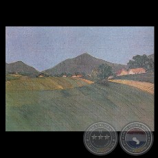 PAISAJE DE LA CORDILLERA, 1920 - Óleo de ANDRÉS GUEVARA